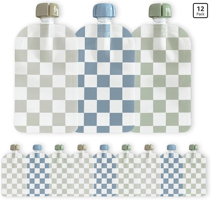 Hippypotamus Reusable Baby Food Pouches for Toddlers - BPA Free Food Grade - Dishwasher & Freezer... | Amazon (US)