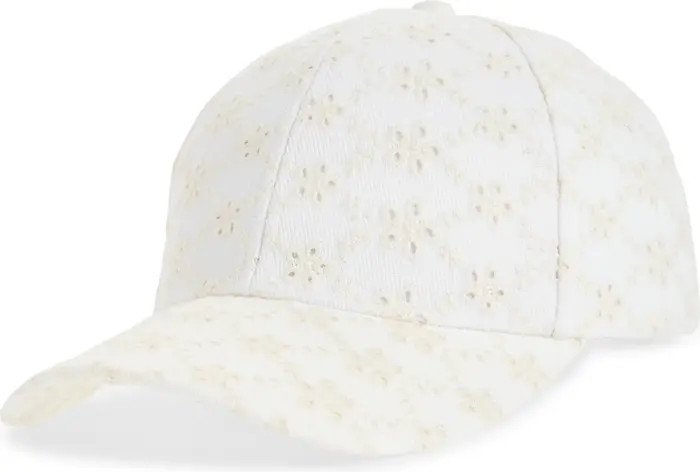 Floral Eyelet Baseball Cap | Nordstrom Rack