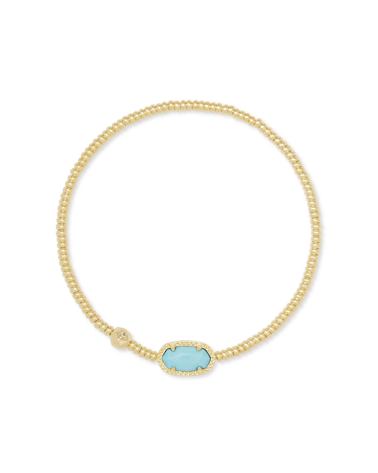 Grayson Gold Stretch Bracelet in Light Blue Magnesite | Kendra Scott | Kendra Scott