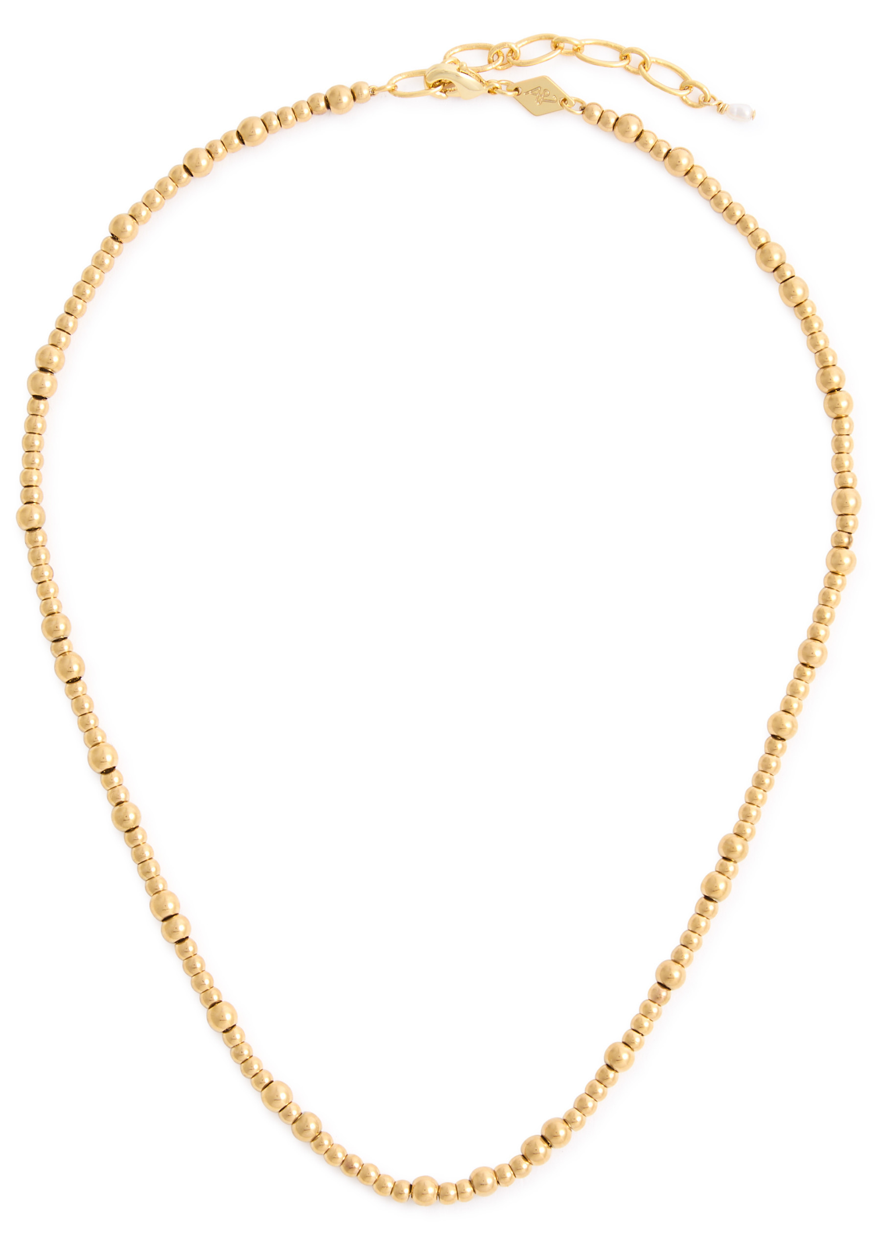 Goldie 18kt gold-plated beaded necklace | Harvey Nichols