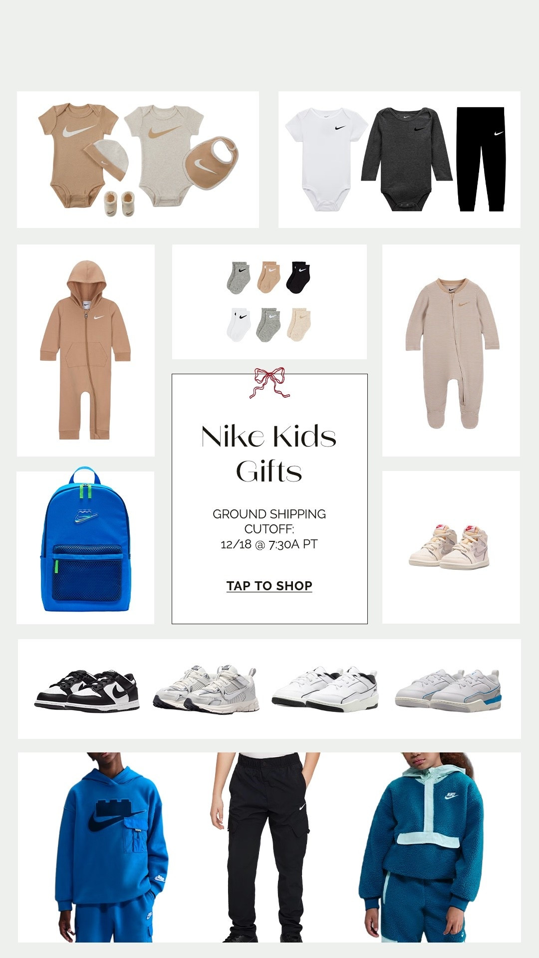 Nike kids new arrivals 🎄trust me when I say, parents love new shoes as gift ideas for kids!! They’re always outgrowing them, they’re expensive, and it’s not another toy. 

Kids gift guide, toddler gift ideas, baby gift ideas. 

#LTKGiftGuide #LTKHoliday #LTKBaby