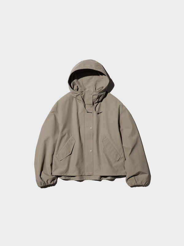 Cotton Blend Short Parka | UNIQLO (UK)