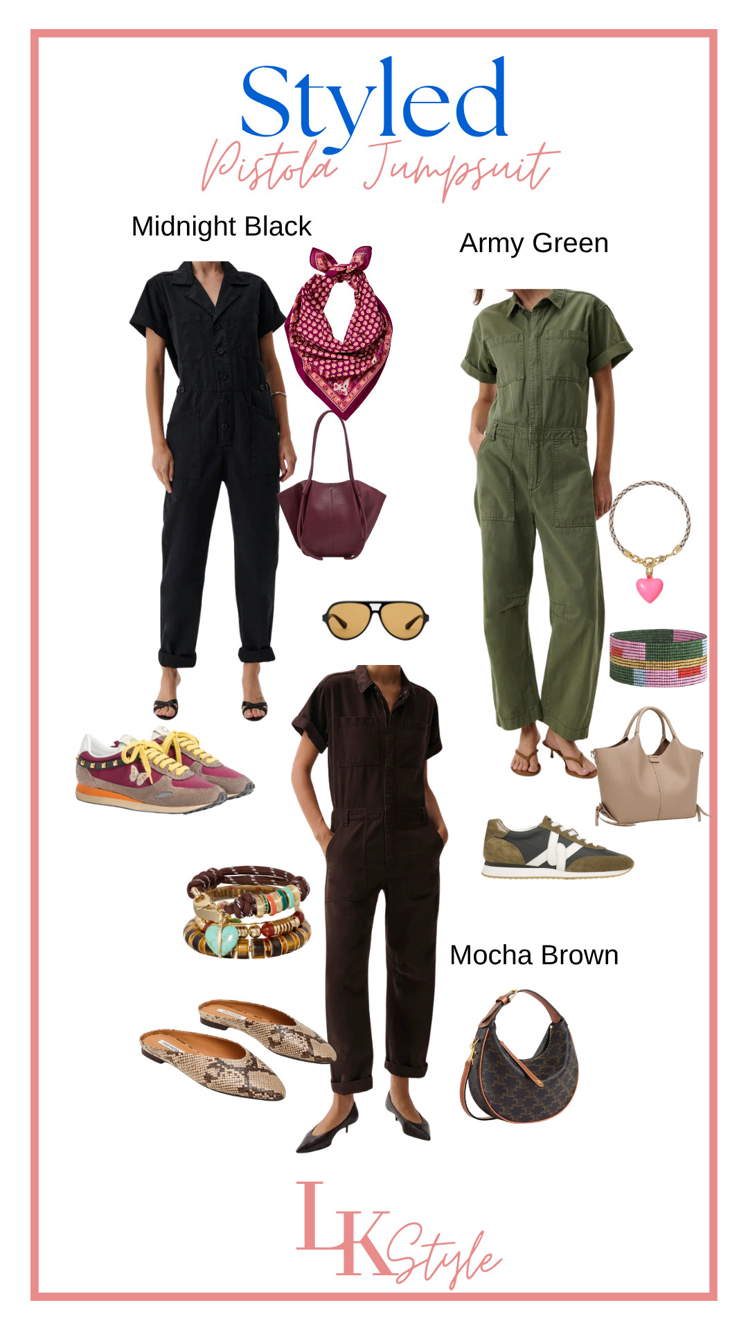 Pistola jumpsuit - Easy and Effortless - perfect for fall!  Comes in three colors!  I own the blue one from a few seasons ago and it is so comfy!  Love these colors for fall!  Can be dressed up or dressed down! If between sizes, I would size down.  It's a generous fit!  I have the XS and I'm 5'1".  i do have to roll up the pants for the length but I like that look as see here in photos! 

 #LTKSeasonal #LTKOver40 #LTKPetite