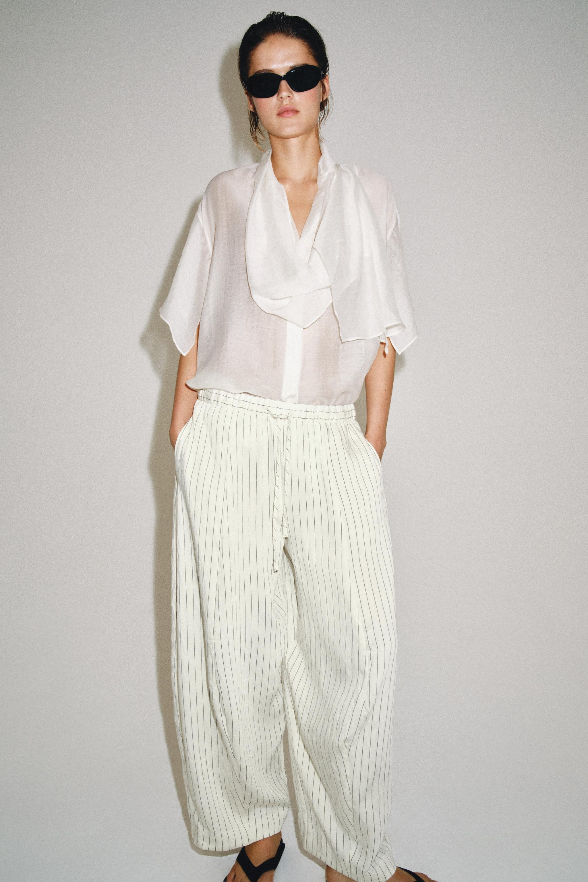 ZW COLLECTION BARREL TROUSERS | Zara UK