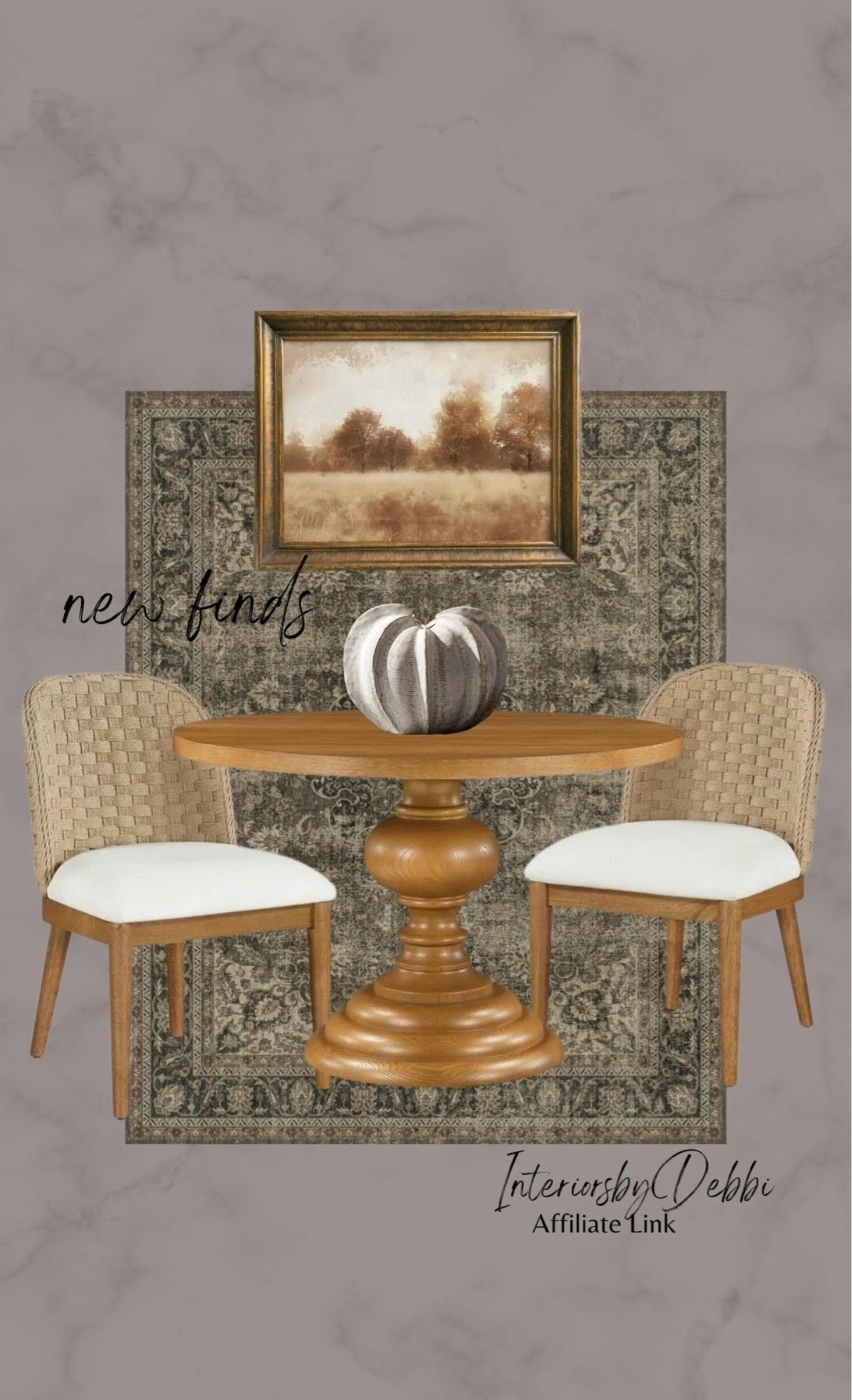 Walmart Find
Area rug, dining table, dining chairs, framed art, transitional home, modern decor, amazon find, amazon home, target home decor, mcgee and co, studio mcgee, amazon must have, pottery. barn, Walmart finds, affordable decor, home styling, budget friendly, accessories, neutral decor, home finds, new arrival, coming soon, sale alert, high end look for less, Amazon favorites, Target finds, cozy, modern, earthy, transitional, luxe, romantic, home decor, budget friendly decor,
Amazon decor #walmart

#LTKSeasonal #LTKHome