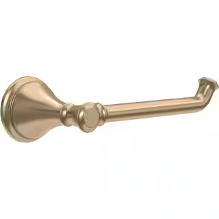 Delta Cassidy Wall Mount Single Post Toilet Paper Holder Bath Hardware Accessory in Champagne Bro... | The Home Depot