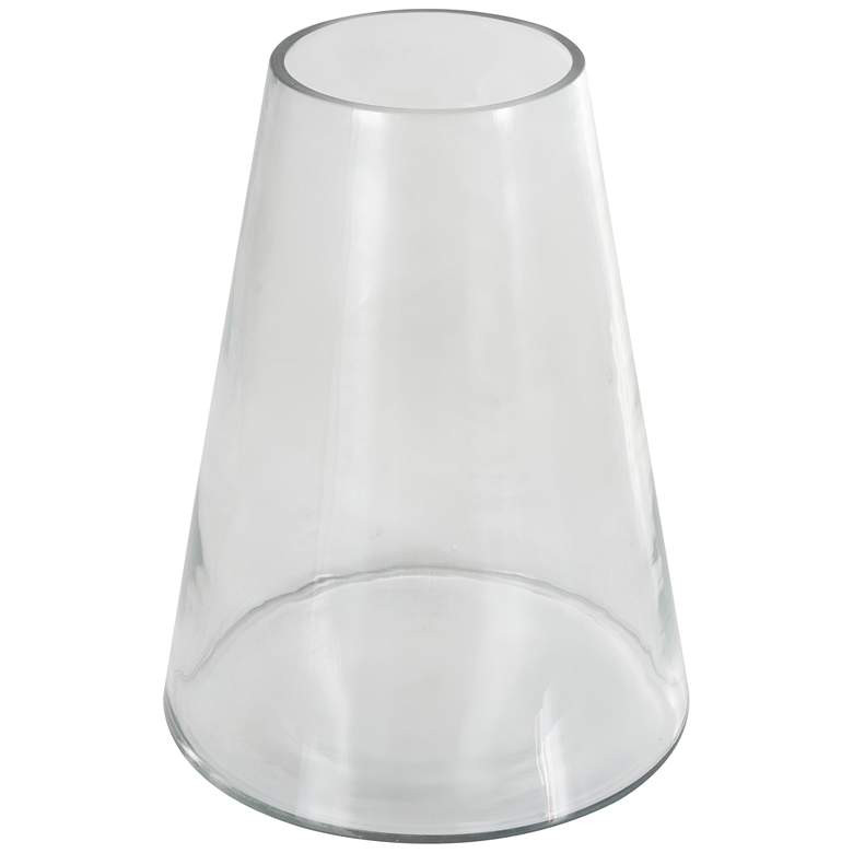 Clear Glass Modern Vase, 9" x 9" x 12" | Lamps Plus