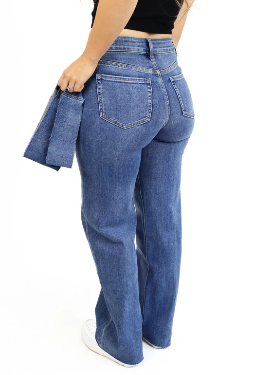 The Everyday Wide Leg Tummy Control Jean | Alexander Jane Boutique