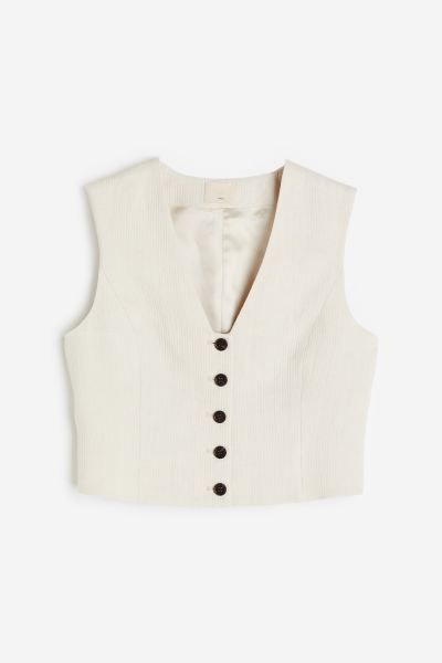 Linen suit waistcoat | H&M (UK, MY, IN, SG, PH, TW, HK)