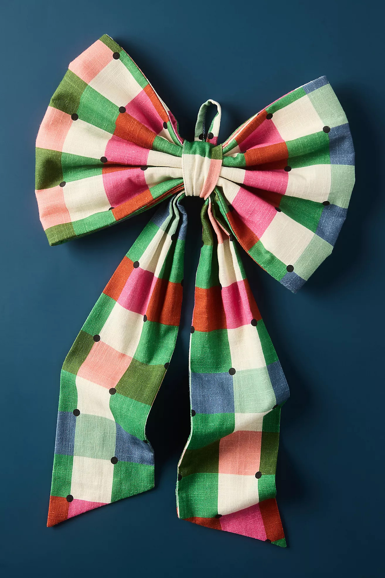 Willow Plaid Bow Ornament | Anthropologie (US)