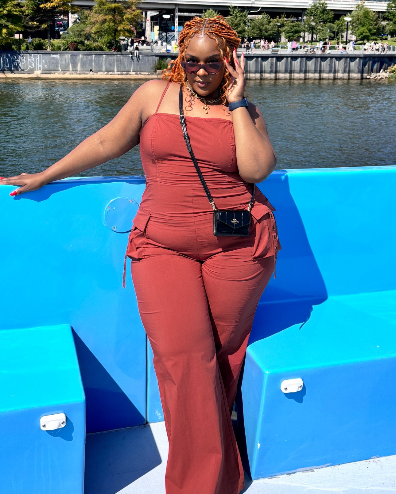 Fashionova Jumpsuit:
Cadet Cutie Jumpsuit - Cognac
Size - 2X



#LTKTravel #LTKPlusSize