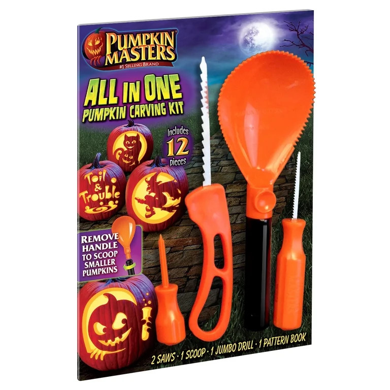 Halloween All in One Pumpkin Carving Kit, by Pumpkin Masters | Walmart (US)