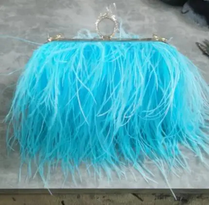 2023 Women's Evening Bags Trend New Brand Ostrich Hair Banquet Bag Luxury Designer Handbags Fashi... | AliExpress (US)