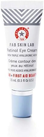 First Aid Beauty FAB Skin Lab Retinol Eye Cream with Triple Hyaluronic Acid – .5 Oz. | Amazon (US)