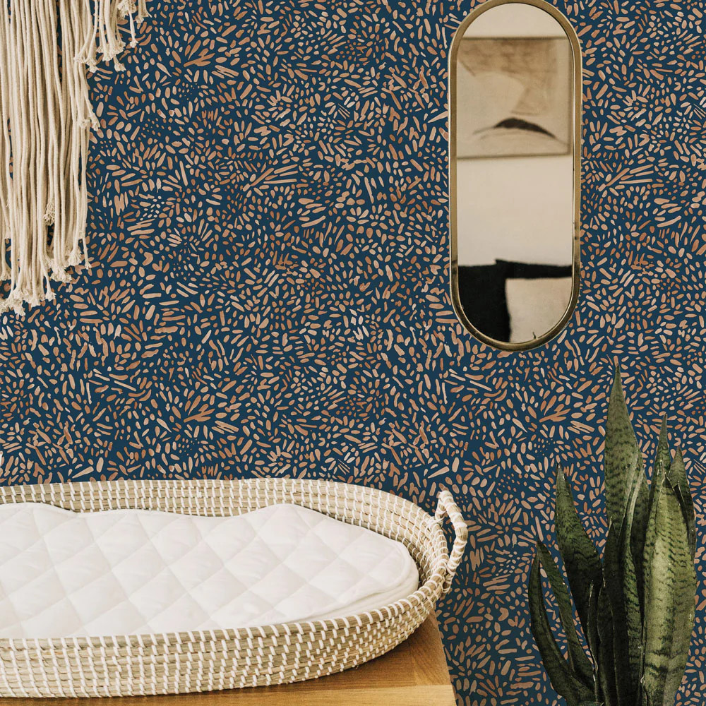 Brushstroke Garden Peel and Stick Wallpaper | Tempaper