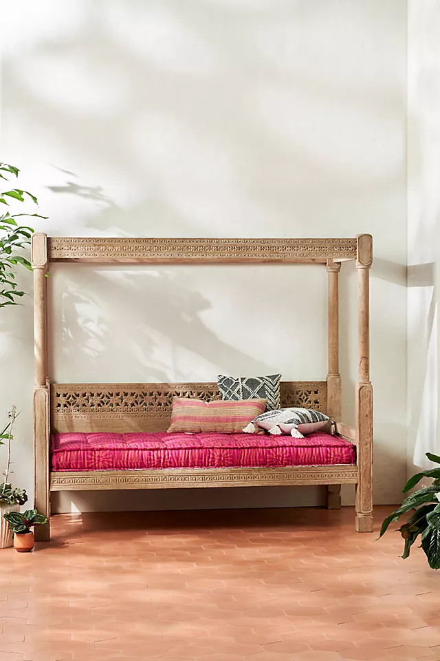 Ezana Indoor/Outdoor Canopy Daybed | Anthropologie (US)