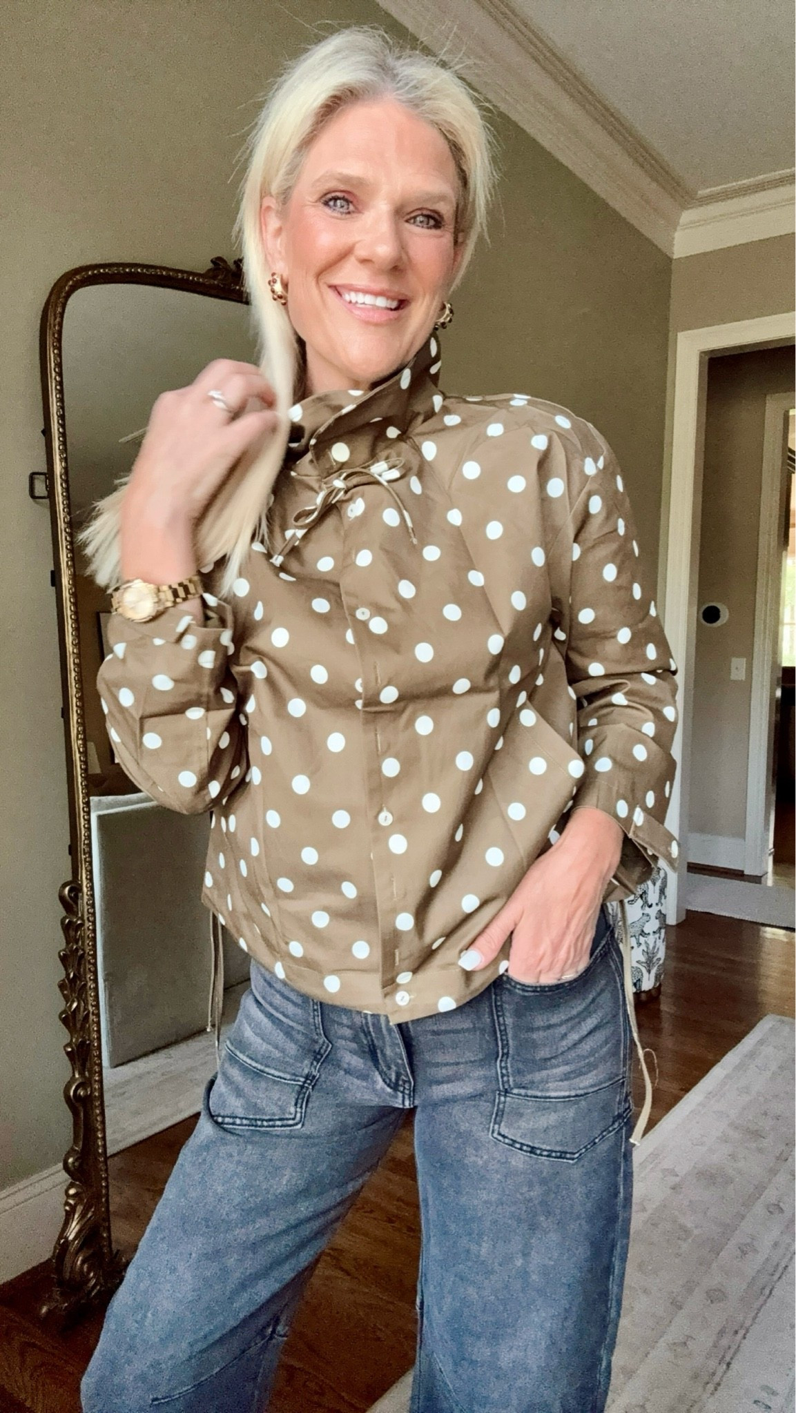 The cutest fall jacket find 🤍
The polka dots are SO cute! I love this look for the new season and think it’s such a fun way to add a little personality to your fall wardrobe.

#LTKmomlife #LTKOver40 #LTKSeasonal
