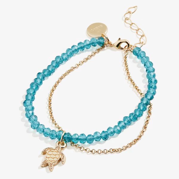 Sea Turtle Bead and Chain Bracelet | Alex and Ani | Alex and Ani