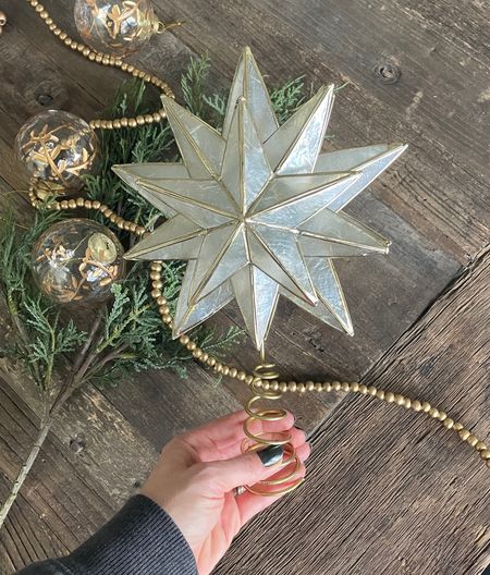 This capiz tree topper is only $6!! 

#LTKhome #LTKHoliday