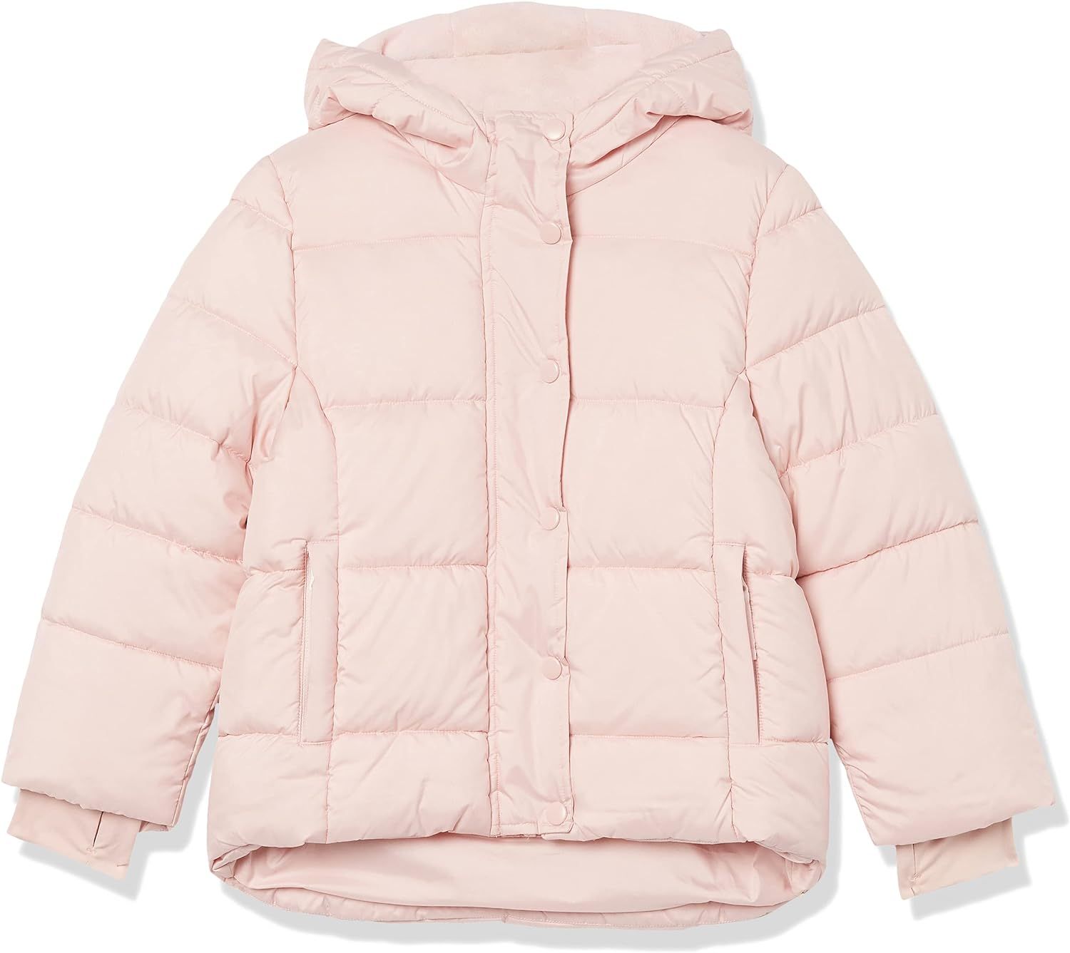 Amazon Essentials Girls and Toddlers' Heavy-Weight Hooded Puffer Jackets | Amazon (US)
