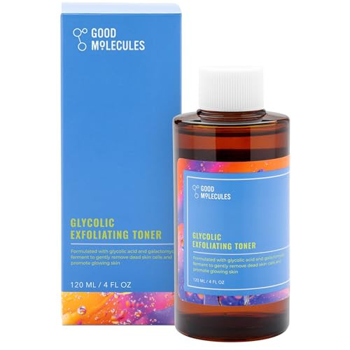 Good Molecules Glycolic Exfoliating Toner - Facial Toner and Exfoliant with Glycolic Acid, Hyaluronic Acid and Aloe to Moisturize - Skincare for Face | Amazon (US)