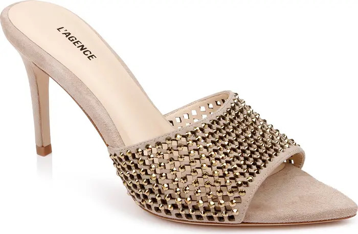 L'AGENCE Narcise Rhinestone Sandal (Women) | Nordstrom | Nordstrom