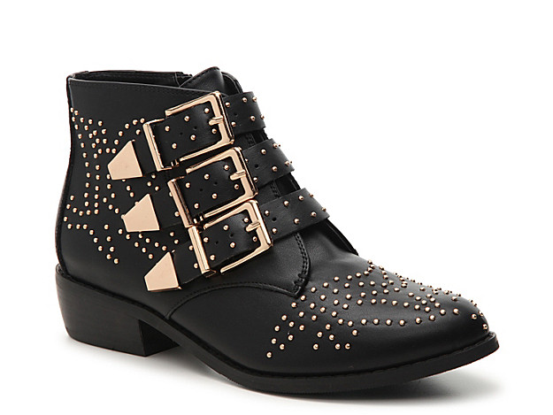 Diba Zeke Bootie - Women's - Black Faux Leather | DSW