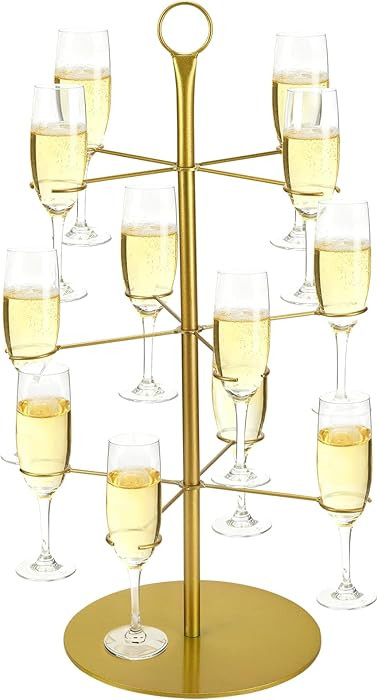 Cocktail Tree Stand - Mimosa Margarita Cups Metal Tower, Drink Towers for Christmas Parties, Cham... | Amazon (US)