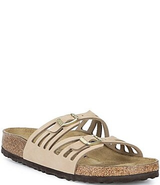 Birkenstock Women's Granada Nubuck Slide Sandals - 5 | Dillard's