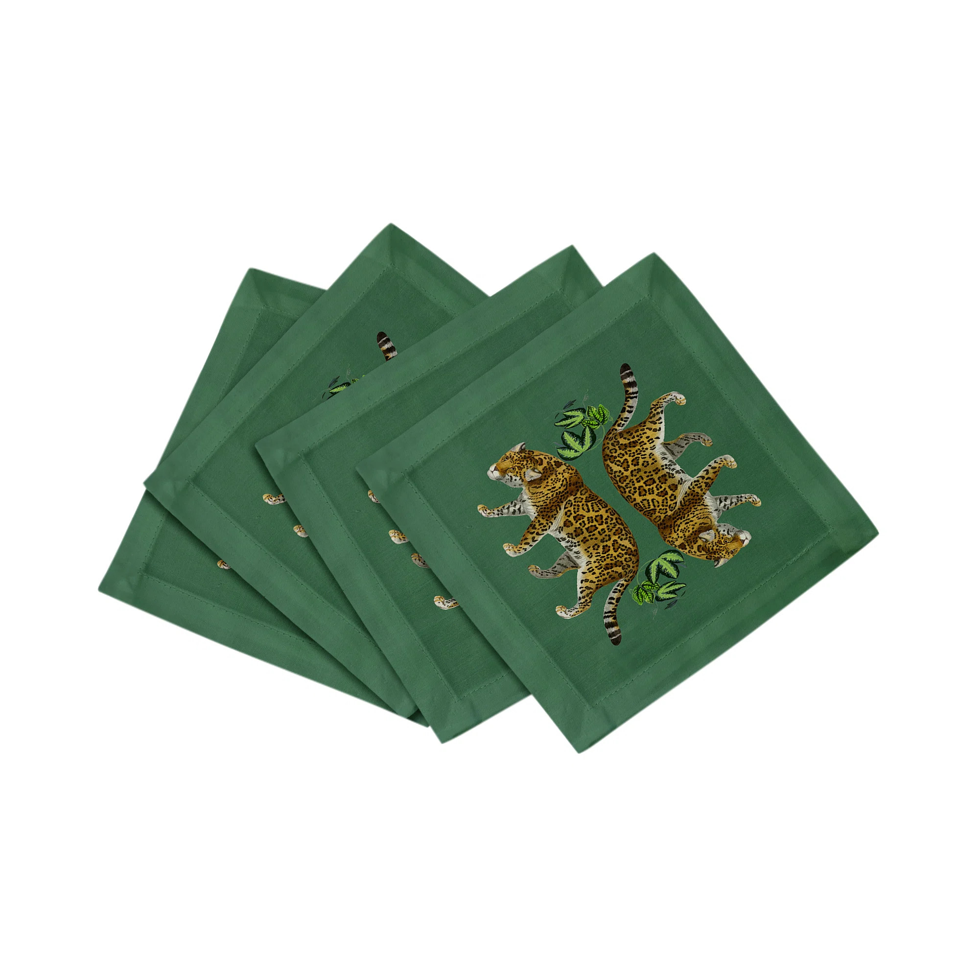 Nicolette Mayer Jewel Hemstitch Cocktail 6" Linen/Cotton Napkin | Perigold | Perigold