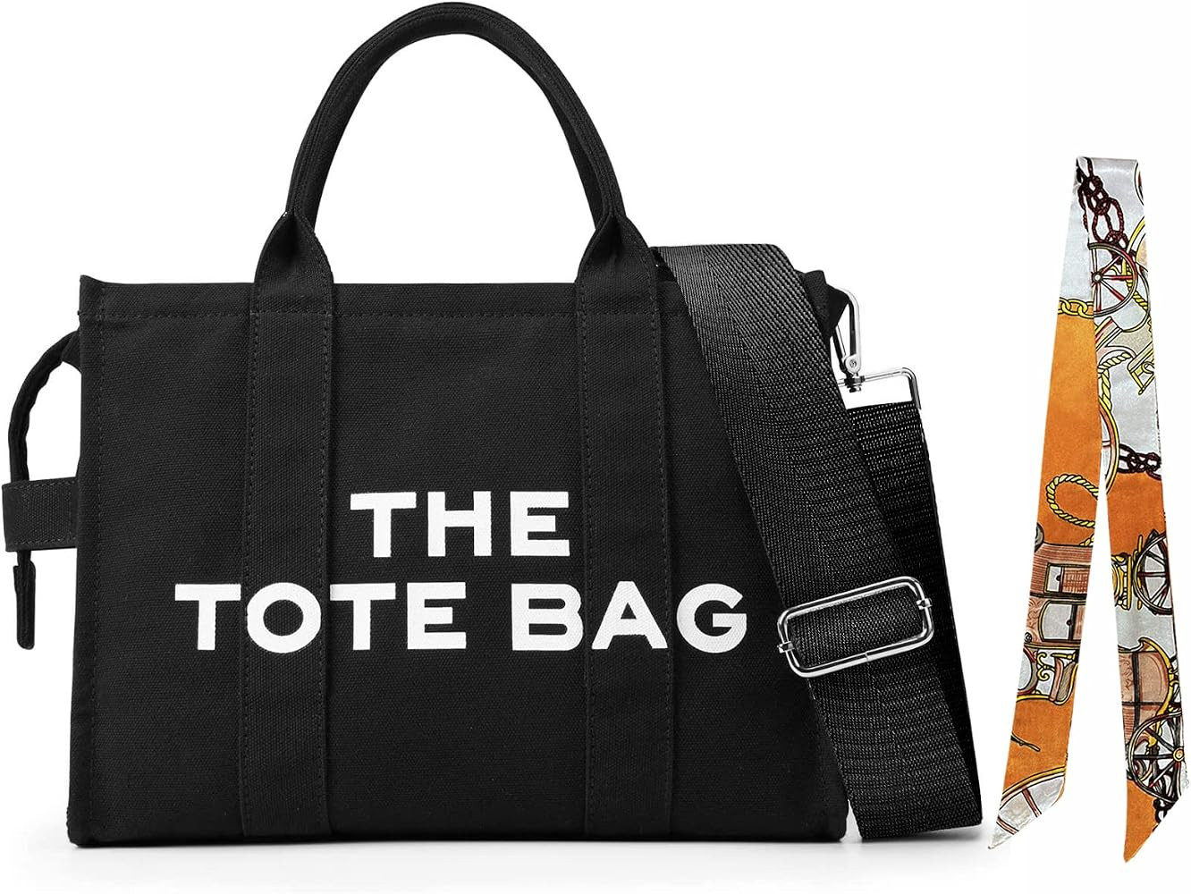Tote Bags for Women Handbag Tote Purse with Zipper Canvas Crossbody Bag, Premium Quality, Designe... | Amazon (US)