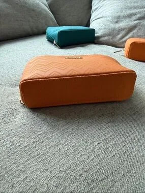 Missoni Orange Chevron Zip Cosmetic Pouch | Poshmark