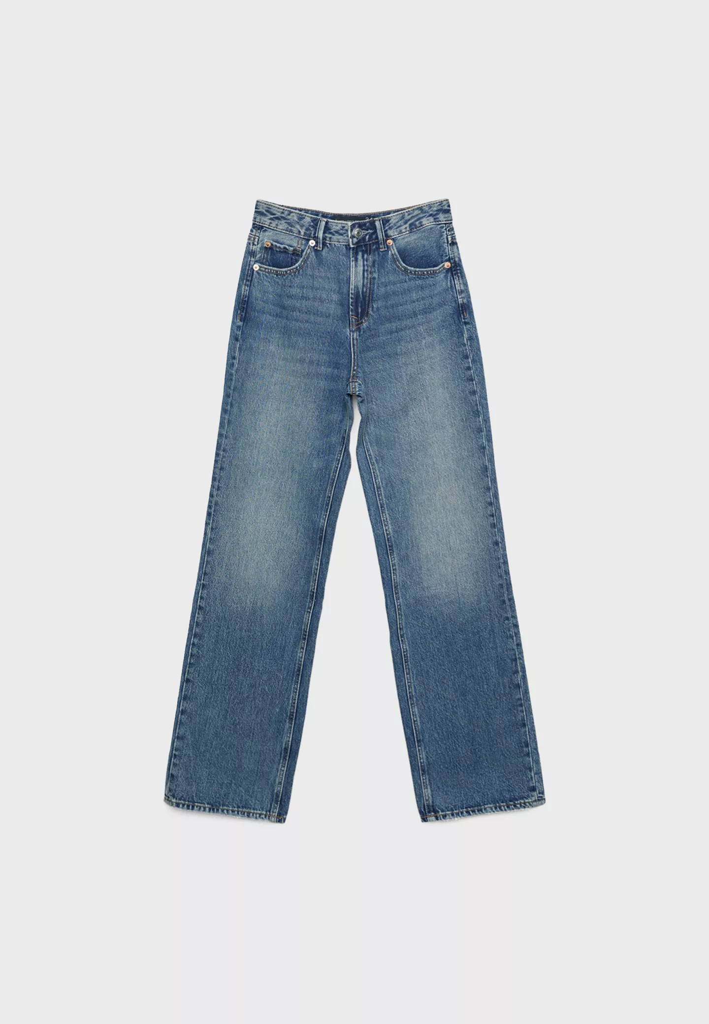 D92 Straight wide - Jeans femme | Stradivarius France | Stradivarius (FR)