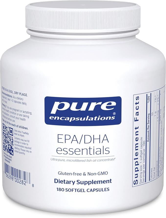 Pure Encapsulations EPA/DHA Essentials - Fish Oil Concentrate Supplement to Support Cardiovascula... | Amazon (US)
