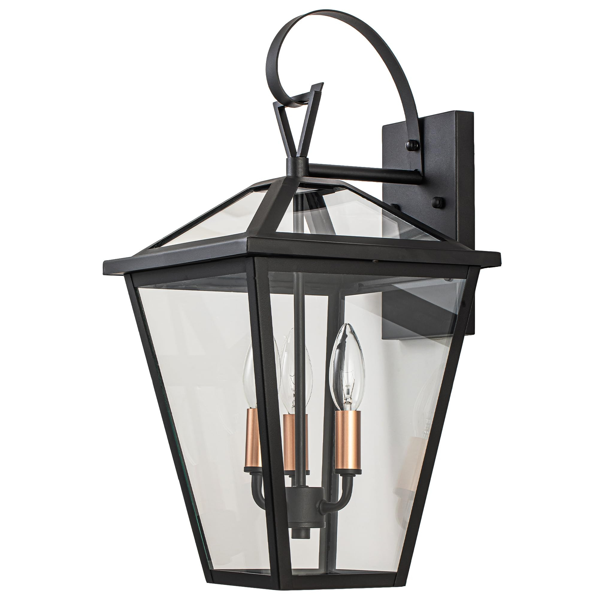Black Outdoor Wall Lights for House, Large Exterior Light Fixture Wall Mount, Modern Wall Sconce ... | Amazon (CA)