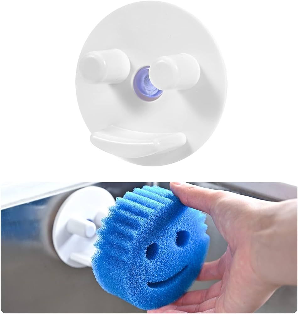 Scrub Sponge Holder for Kitchen Sink - Suction Cup Sponges Holder - Sink Sponge Caddy Organizer D... | Amazon (US)