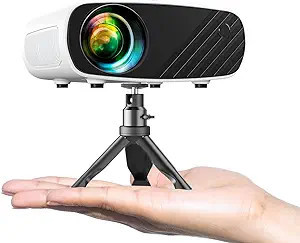 Mini Projector for iPhone, ELEPHAS 2023 Upgraded 1080P HD Projector, 8000L Portable Projector wit... | Amazon (US)