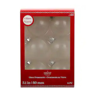 6 Pack 3" Frosted Glass Ball Ornaments by Ashland® | Michaels Stores