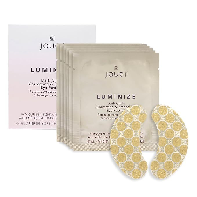 Jouer Luminize Dark Circle Correcting & Smoothing Eye Patches, Single Foil –, Fragrance Free, C... | Amazon (US)
