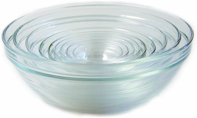 Duralex LYS Mixing Bowl Set, 10 Piece, clear | Amazon (US)