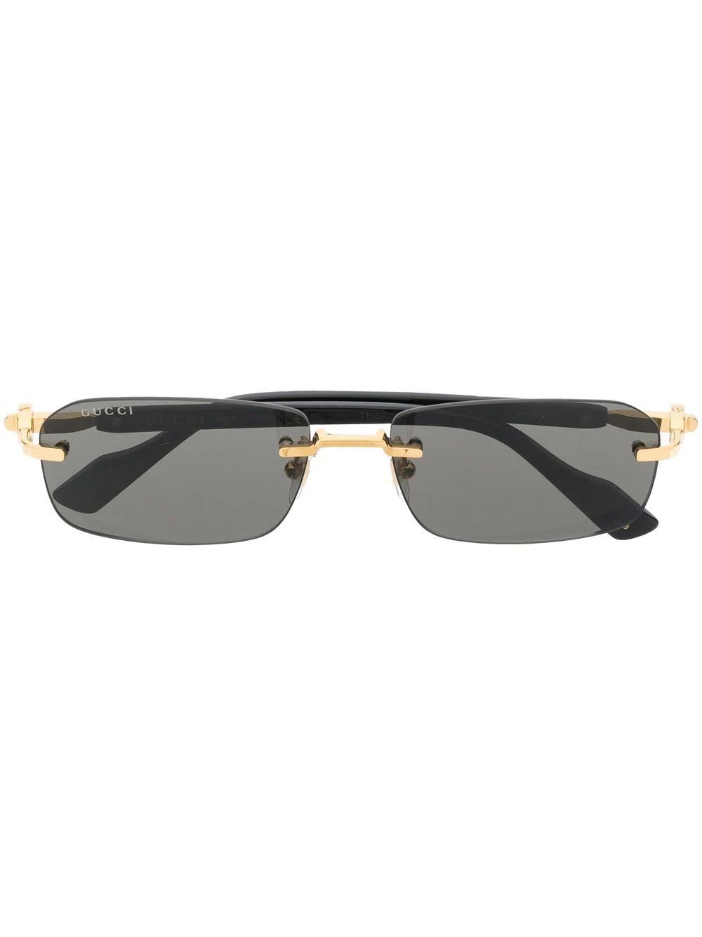 rimless rectangle-frame sunglasses | Farfetch Global