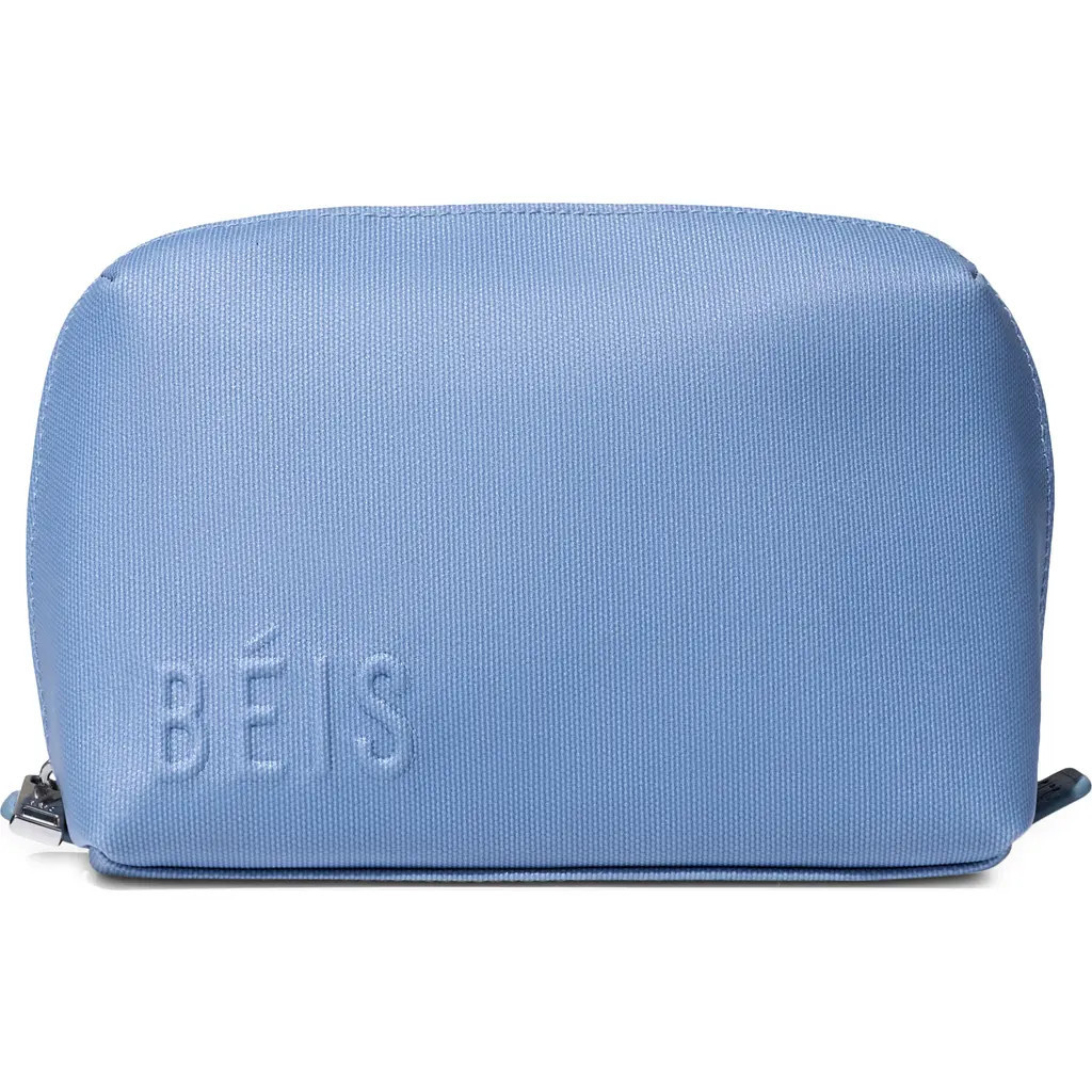 Béis The Small Cosmetic Pouch in Dusty Blue at Nordstrom | Nordstrom