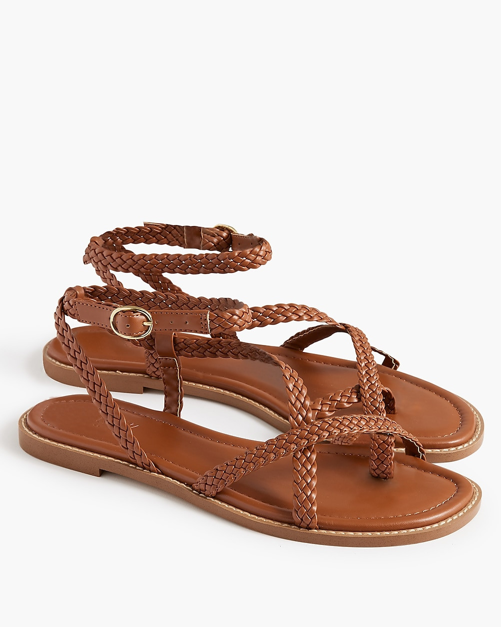 Braided strappy sandals | J.Crew Factory