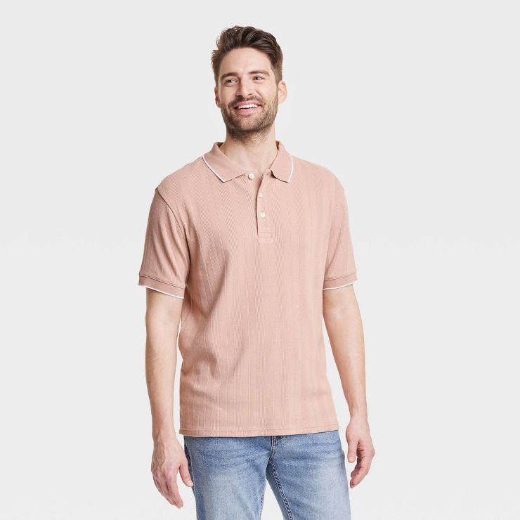 Men's Standard Fit Short Sleeve Polo Shirt - Goodfellow & Co™ | Target