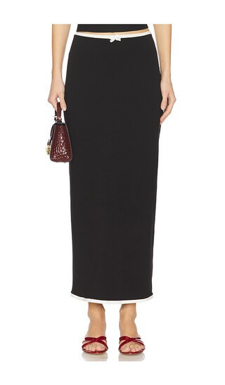 Rowen Rose Maxi Skirt in Black. - size 36/2 | Revolve Clothing (Global)