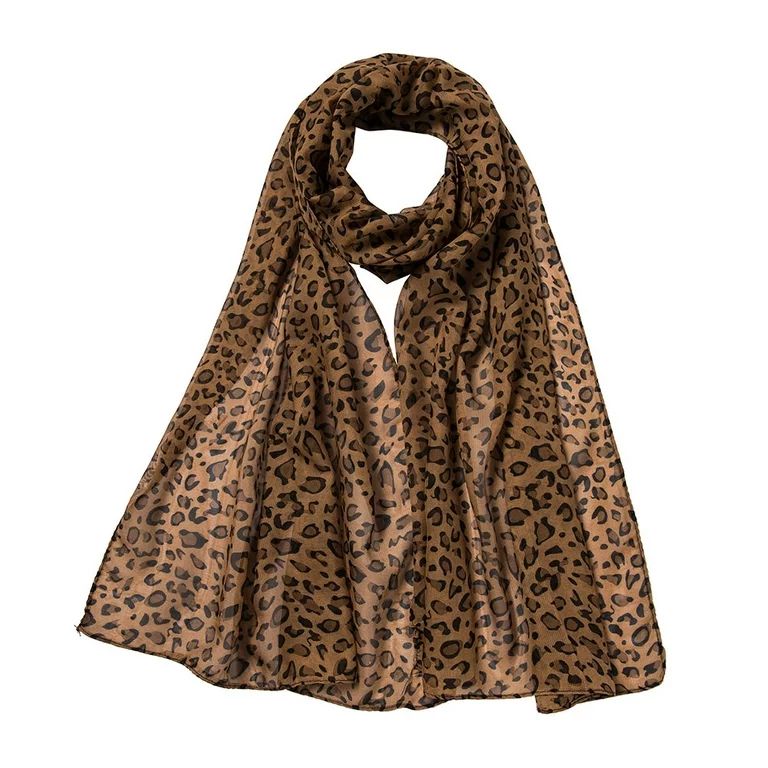Gobestart Fashion Women Leopard Print Long Soft Wrap Scarf Shawl Scarves | Walmart (US)