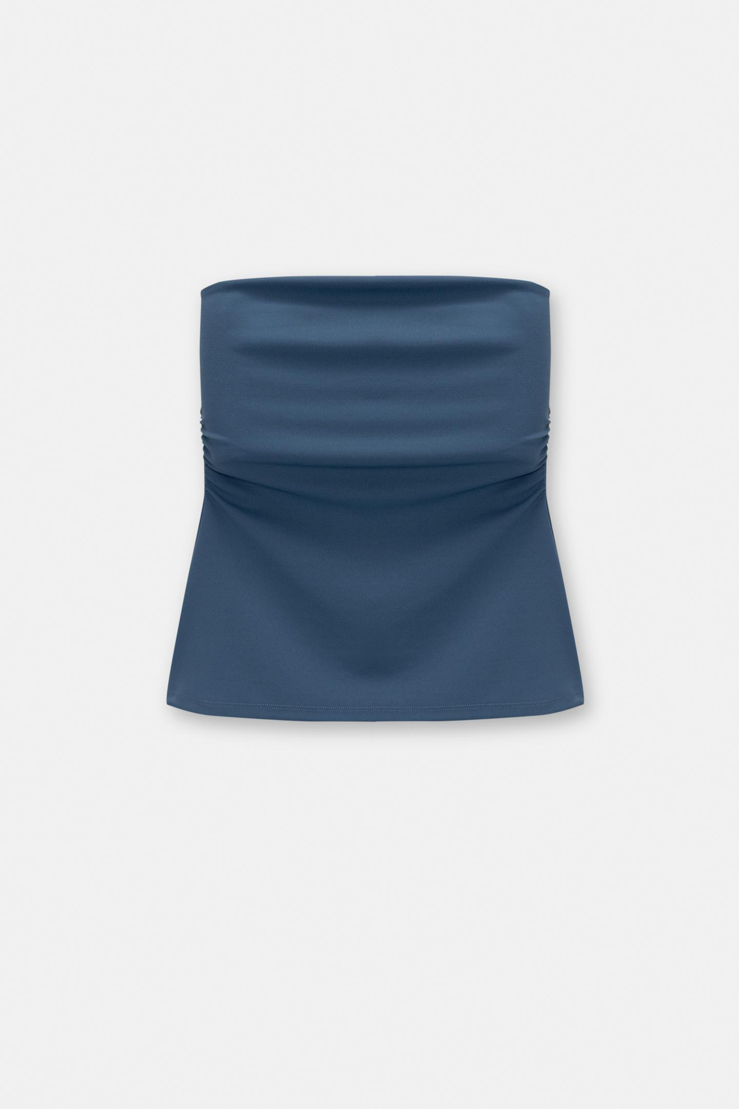 Bandeau top with gathered detail | PULL and BEAR UK