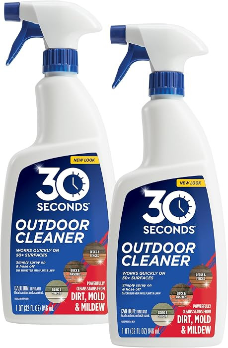 30 SECONDS Outdoor Mold & Mildew Stain Remover Spray | Ready To Use | 32 fl. oz. | 2 Pack | Amazon (US)