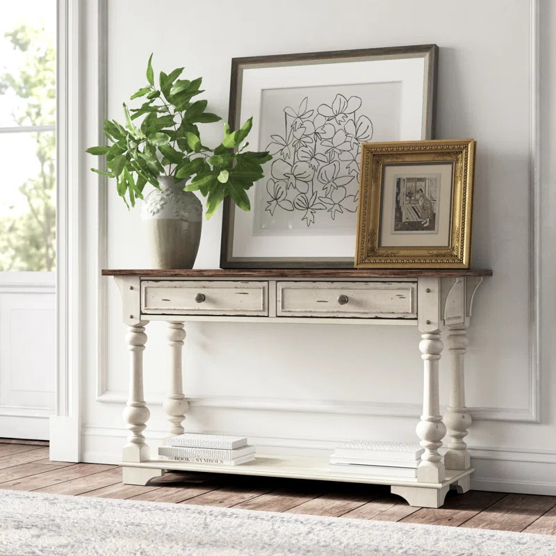 Scalzo 52" Solid Wood Console Table | Wayfair North America