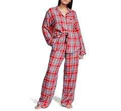 Victoria's Secret Flannel Long Pajama Set, Women's Sleepwear (XS-XXL) | Amazon (US)